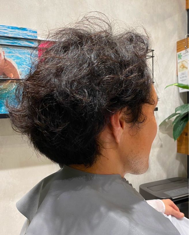 髪型のビフォー画像